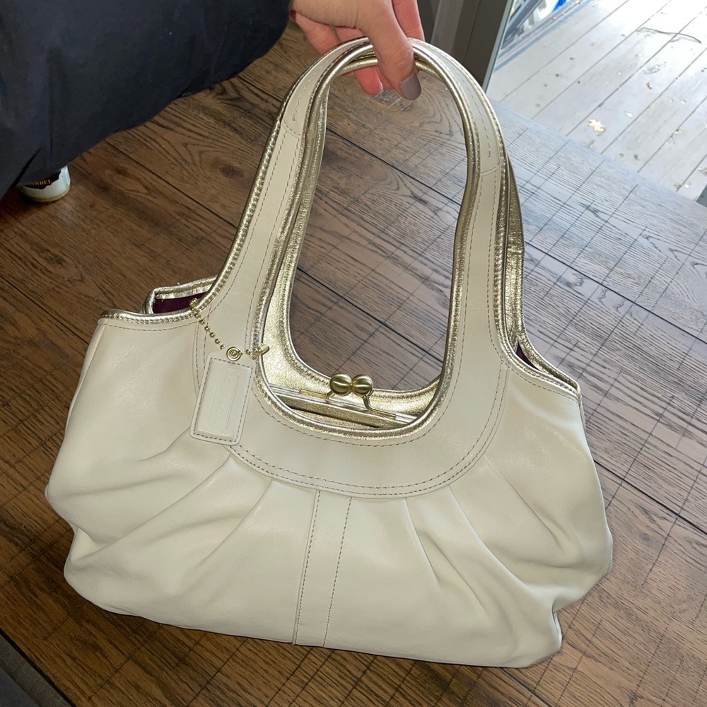 Coach Off white Satchel New purse hand bag